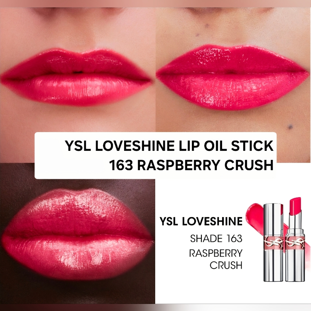 YSL LOVESHINE LIP OIL STICK  163 RASPBERRY CRUSH. BNIB💥💕New SHADE💥💕 - Picture 2 of 8